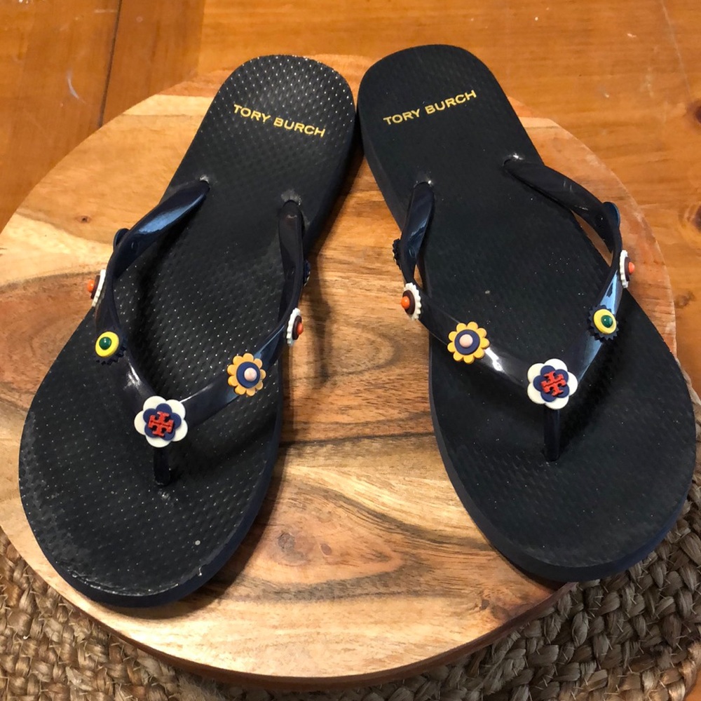 Tory Burch poolside flip flops